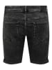 ONLY & SONS Spijkershort "Ply" zwart