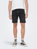 ONLY & SONS Jeans-Shorts "Ply" in Schwarz