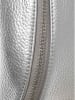 Zwillingsherz Skórzana torebka w kolorze srebrnym - 23 x 14 x 7 cm
