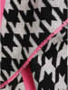 Zwillingsherz Driehoekige sjaal "Angi" zwart/roze - (L)200 x (B)100 cm