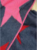 Zwillingsherz Chusta "Neon" w kolorze granatowym ze wzorem - 200 x 100 cm