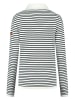 MGO leisure wear Sweter "Nacka" w kolorze czarno-białym