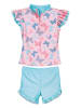 Playshoes 2tlg. Badeoutfit in Rosa/ Türkis