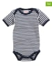 Playshoes 2-delige set: rompers donkerblauw/wit
