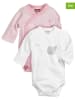 Playshoes 2er-Set: Bodys in Rosa/ Weiß