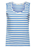 ESPRIT Top w kolorze niebiesko-białym