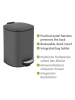 Wenko Treteimer "Alassio" in Anthrazit - 5 l