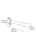 Wenko Roestvrijstalen handdoekhouder "Vacuum-loc" - (B)40 x (H)14,5 x (D)6,5 cm