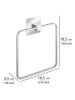 Wenko Edelstahl-Handtuchring "Edelstahl" - (B)16,5 x (H)19,5 x (T)3,5 cm