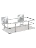 Wenko Wandplank "Quadro" zilverkleurig - (B)24 x (H)10 x (D)14,5 cm