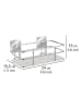 Wenko Wandplank "Quadro" zilverkleurig - (B)24 x (H)10 x (D)14,5 cm