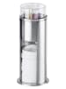 Wenko Wattenschijf- & wattenstaafjeshouder "Wattepad" zilverkleurig - (H)18 cm