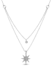 atelier MIU Weißvergold. Halskette mit Edelsteinen - (L)45 cm