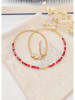 atelier MIU Vergold, Halskette mit Kristallen - (L)45 cm