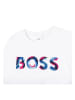 Hugo Boss Kids Sweatshirt in Weiß