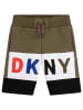 DKNY Shorts in Khaki/ Schwarz
