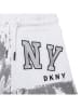 DKNY Shorts in Silber/ Weiß
