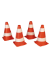 Happy People Pilonnen oranje/wit - 4 stuks