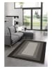 Mioli Laagpolig tapijt "W1045" zwart/lichtbruin/beige