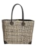 PE FLORENCE Schultertasche in Schwarz/ Beige - (B)37 x (H)35 x (T)23 cm