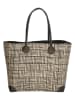 PE FLORENCE Schultertasche in Schwarz/ Beige - (B)37 x (H)35 x (T)23 cm