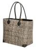 PE FLORENCE Schultertasche in Schwarz/ Beige - (B)37 x (H)35 x (T)23 cm