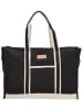PE FLORENCE Strandtasche "Leisure" in Schwarz - (B)48 x (H)34 x (T)16 cm