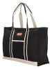 PE FLORENCE Strandtasche "Leisure" in Schwarz - (B)48 x (H)34 x (T)16 cm