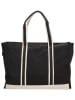 PE FLORENCE Strandtasche "Leisure" in Schwarz - (B)48 x (H)34 x (T)16 cm