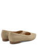 LaShoe Skórzane baleriny w kolorze beżowym