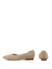 LaShoe Leder-Ballerinas in Beige