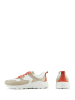 LaShoe Leder-Sneaker "Chunky" beige/oranje