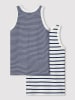 PETIT BATEAU 2er-Set: Unterhemden in Blau/ Weiß