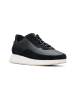 Clarks Leder-Sneakers in Schwarz
