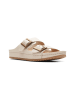 Clarks Leren slippers beige