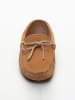 John Scott Leren mocassins lichtbruin