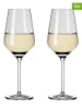 RITZENHOFF 2-delige set: wittewijnglazen "Fjordlicht" grijs - 380 ml