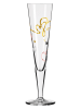 RITZENHOFF 2-delige set: champagneglazen "Gold night - C.Oliveira" - 205 ml