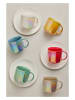 Maxwell & Williams 6-delige set: mokken "Luxe" groen - 440 ml