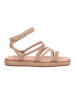Liu Jo Skórzane sandały w kolorze beżowym