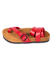 Moosefield Leder-Sandalen in Rot