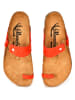 Moosefield Leder-Zehentrenner in Rot