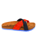 Moosefield Leren slippers donkerblauw/rood
