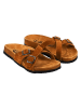 Moosefield Skórzane klapki w kolorze brązowym