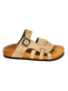 Moosefield Leder-Pantoletten in Beige