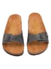 Moosefield Leren slippers grijs