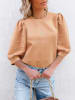 Milan Kiss Sweatshirt in Hellbraun