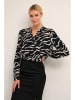 Kaffe Blouse "Somia" zwart/crème