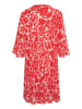 Kaffe Kleid "Ellen" in Creme/ Rot