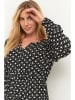 Kaffe Tuniek "Nilia" zwart/crème